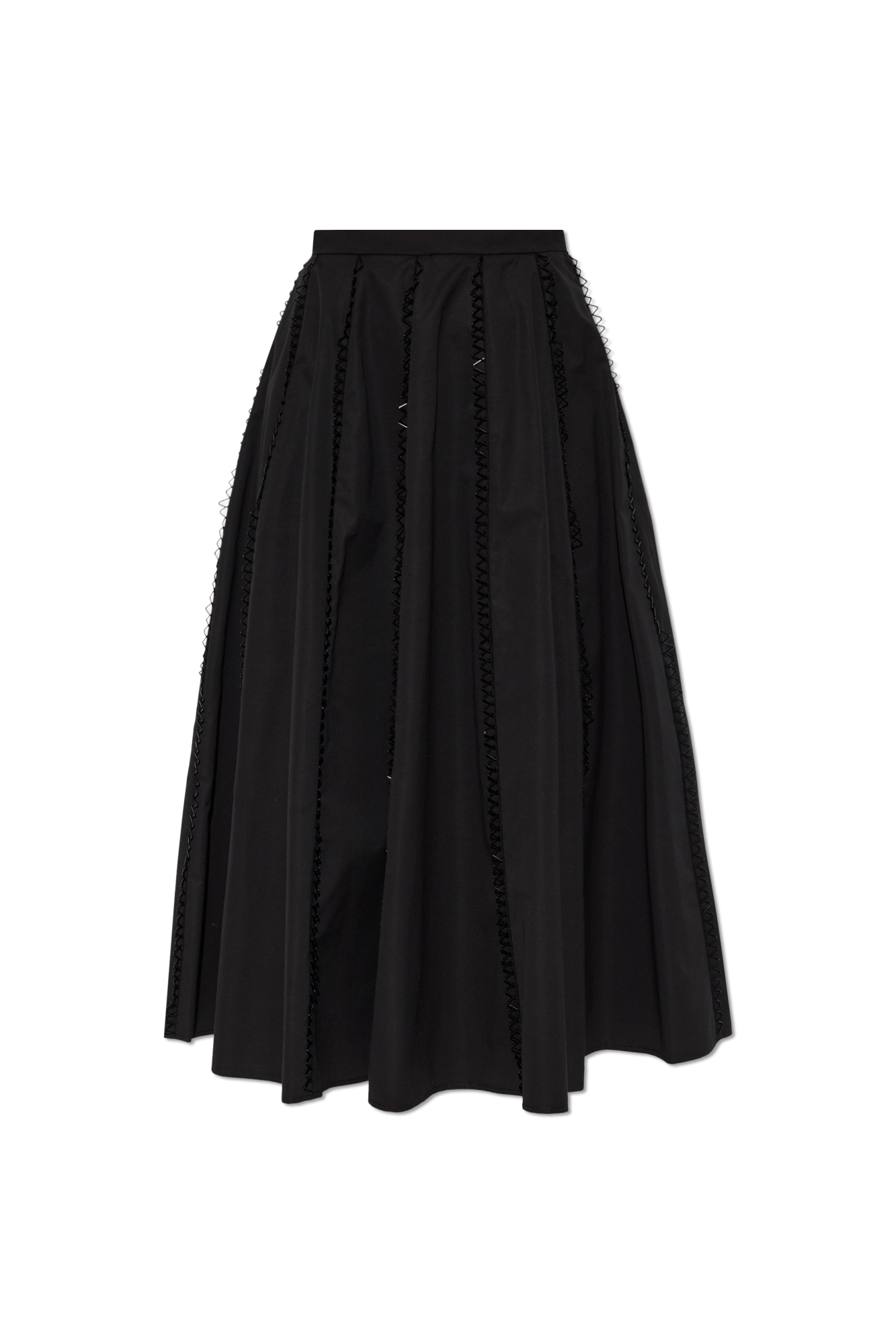 スカート FABIANA FILIPPI Woman Skirt Rope GND215F395L519 0158 Wool and linen mat skirt, vanilla for Women | Fabiana Filippi®